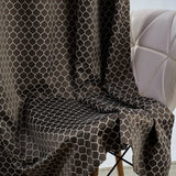 Mosaic Mirage Curtain Set, Coffee