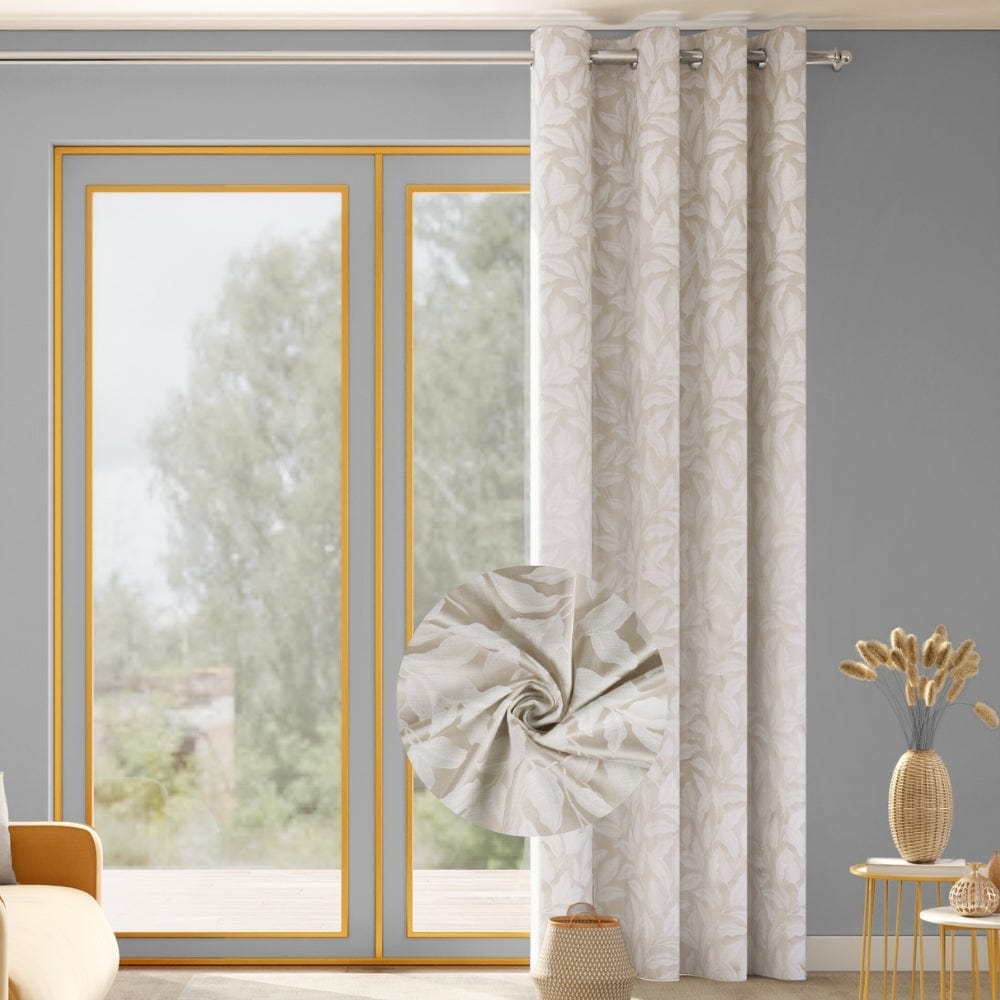 Botanic Hush Curtain Set, Pearl