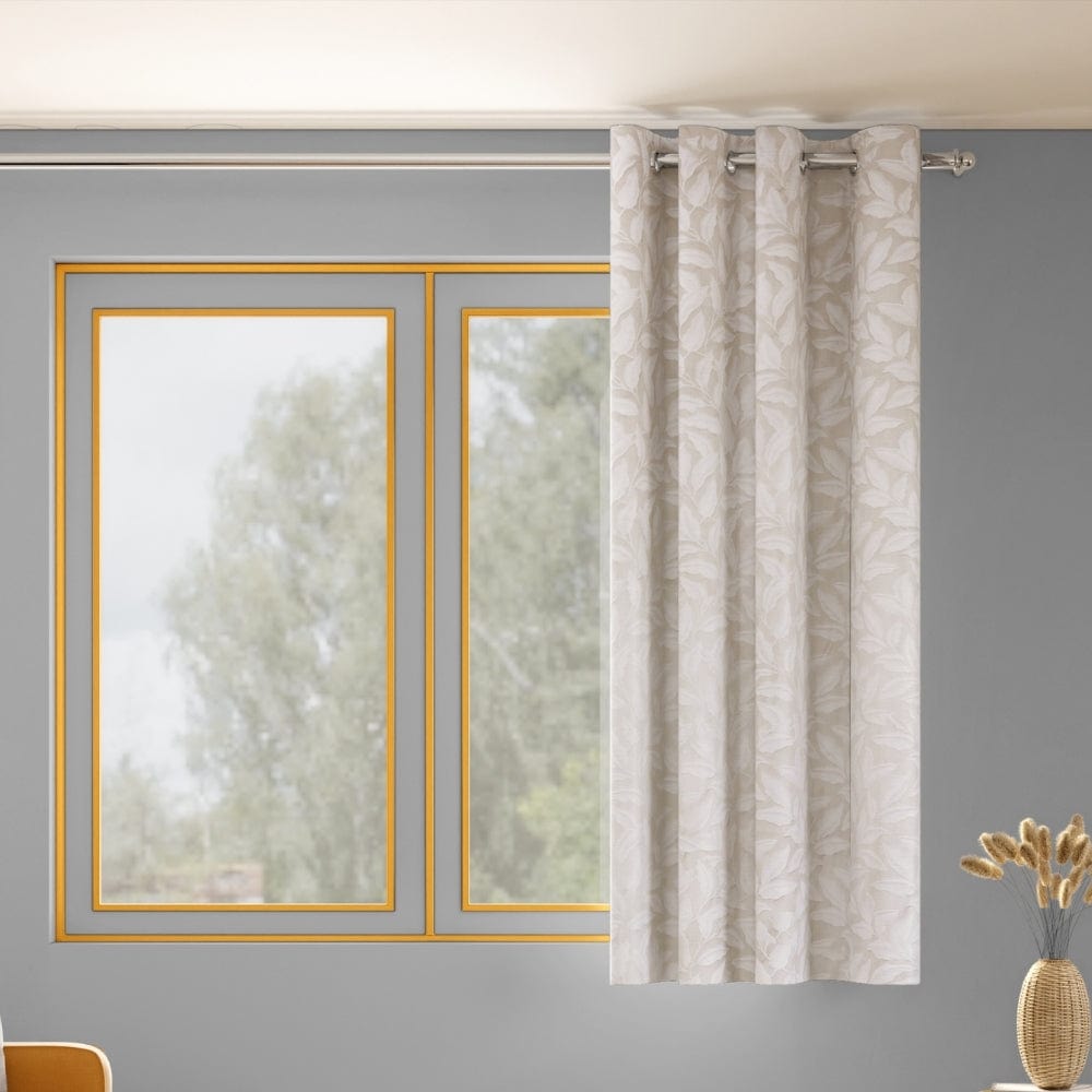 Botanic Hush Curtain, Ivory