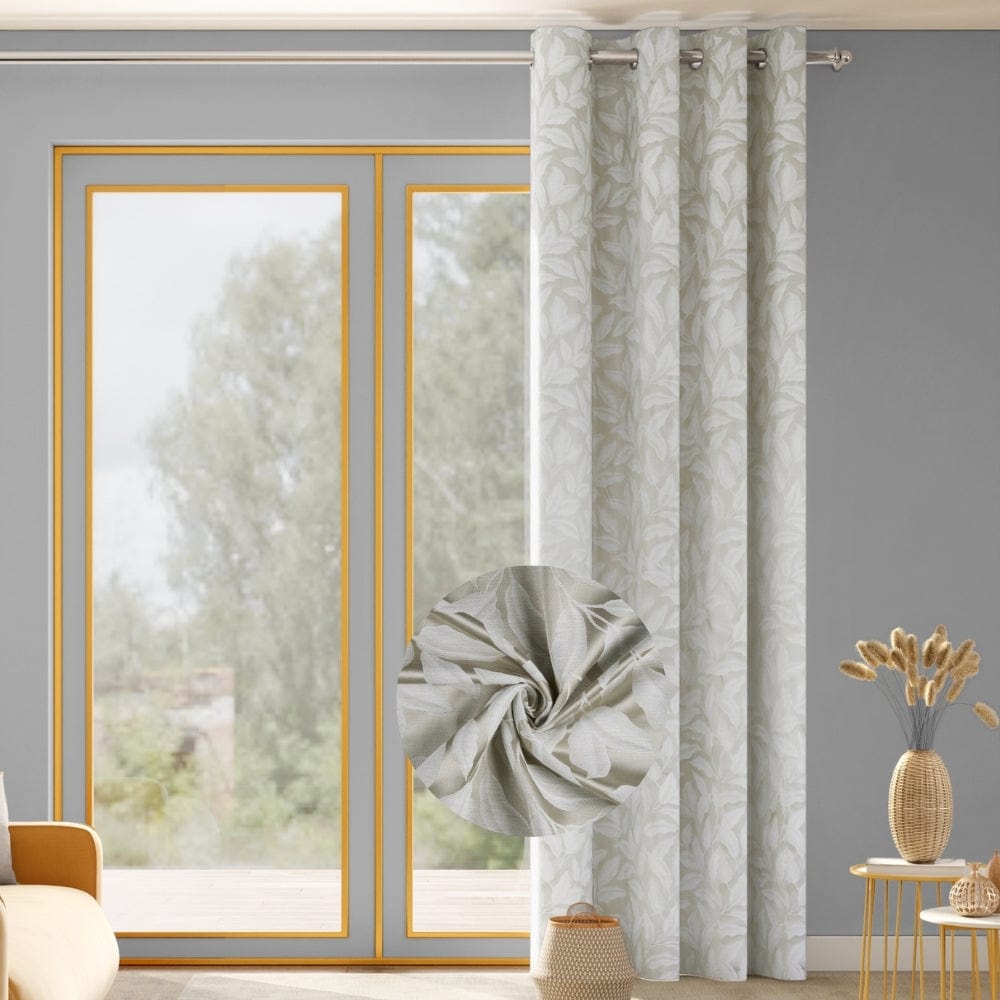 Botanic Hush Curtain, Ivory