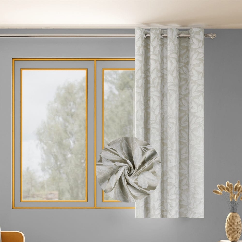 Botanic Hush Curtain, Ivory