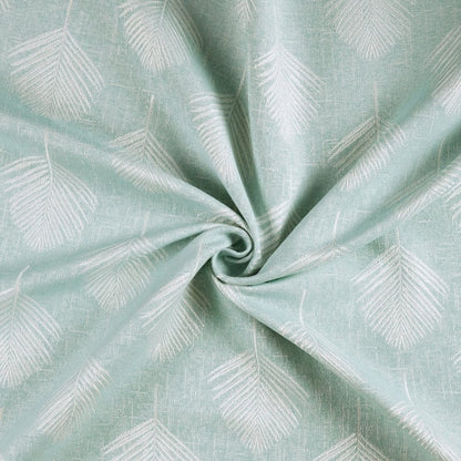 Palm Charm Curtain Set, Aqua