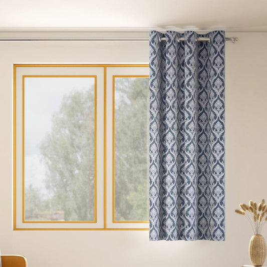Ornate Symphony Curtain Set, Sapphire