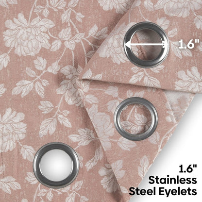 Château Rose Curtain Set, Blush