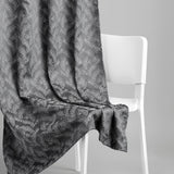 Polyester Jacquard Curtains Midnight Willow Steel, Grey - Jacquard Curtains | haus & kinder