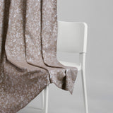 Poly Cotton Jacquard  Curtains Shadow Garden, Coffee
