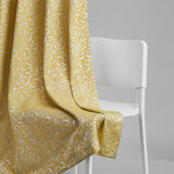 Poly Cotton Jacquard  Curtains Lemon Vine Weave, Lemon