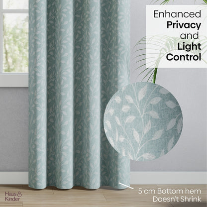 Polyester Jacquard  Door Curtain Ocean Breeze, Aqua