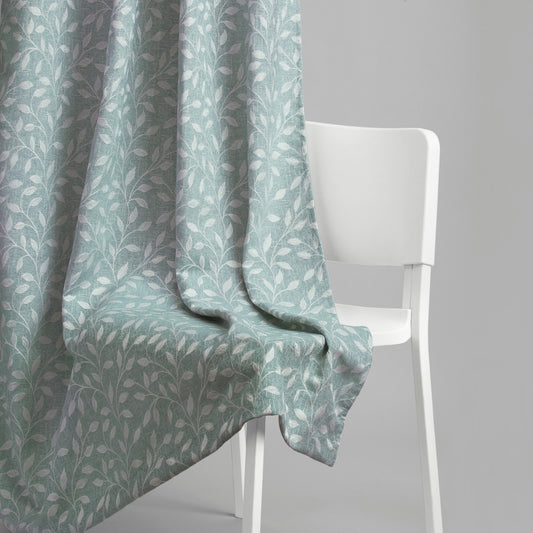 Polyester Jacquard  Window Curtain Ocean Breeze, Aqua