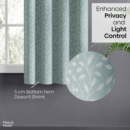 Polyester Jacquard  Curtain Ocean Breeze, Aqua