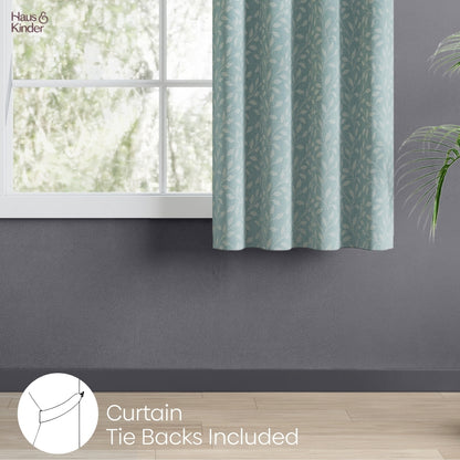 Polyester Jacquard  Curtain Ocean Breeze, Aqua