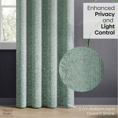 Polyester Jacquard  Curtains Ivy Breeze, Forest