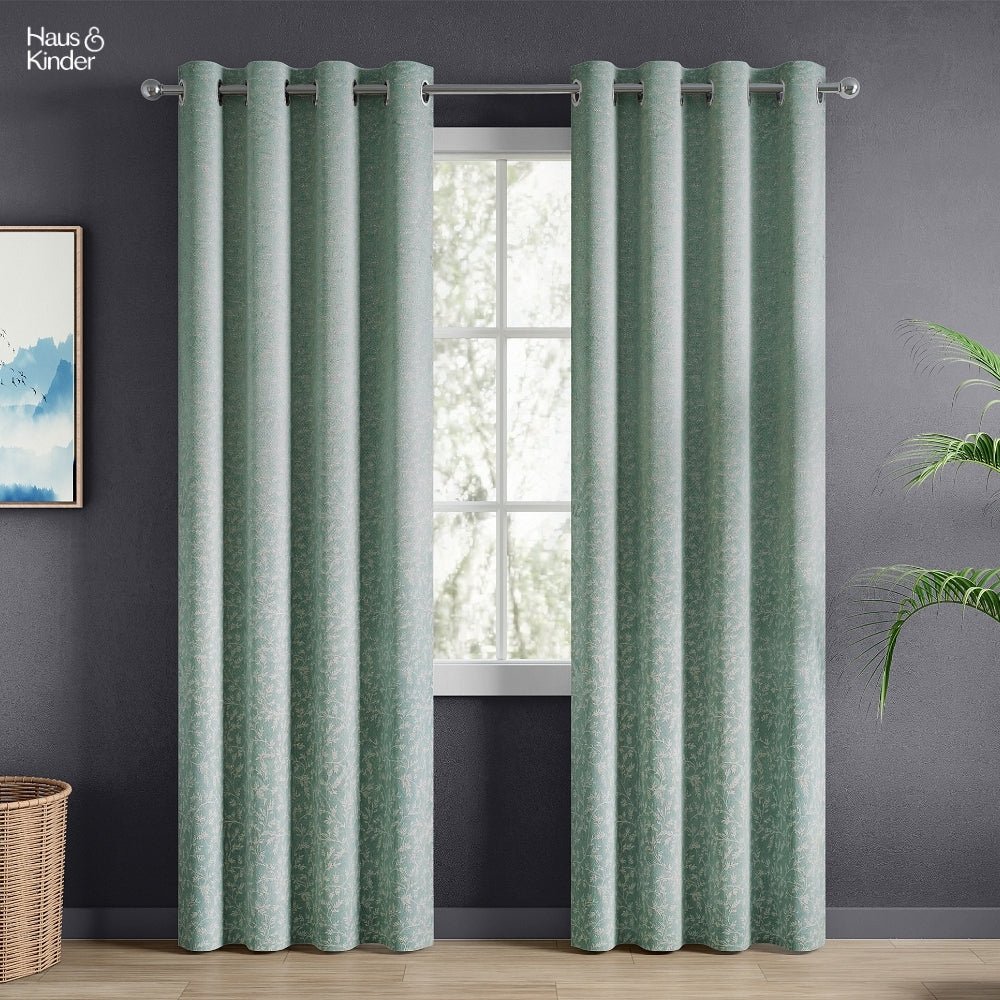 Polyester Jacquard Curtains Ivy Breeze, Forest - Jacquard Curtains | haus & kinder