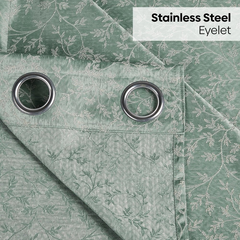 Polyester Jacquard Curtains Ivy Breeze, Forest - Jacquard Curtains | haus & kinder