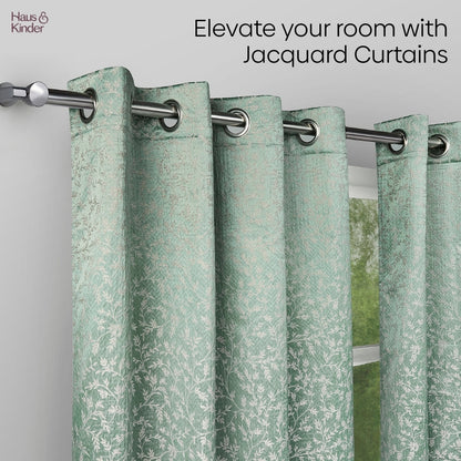 Polyester Jacquard  Window Curtains Ivy Breeze, Forest