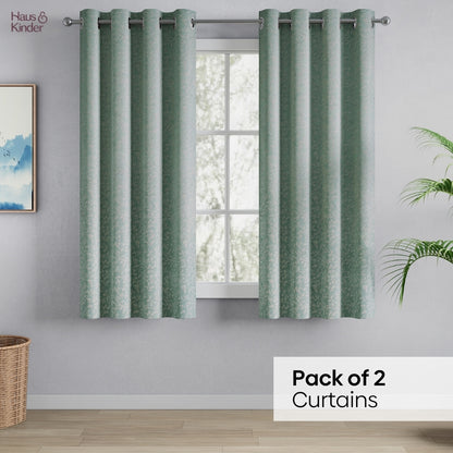 Polyester Jacquard  Window Curtains Ivy Breeze, Forest