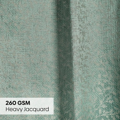 Polyester Jacquard  Window Curtains Ivy Breeze, Forest