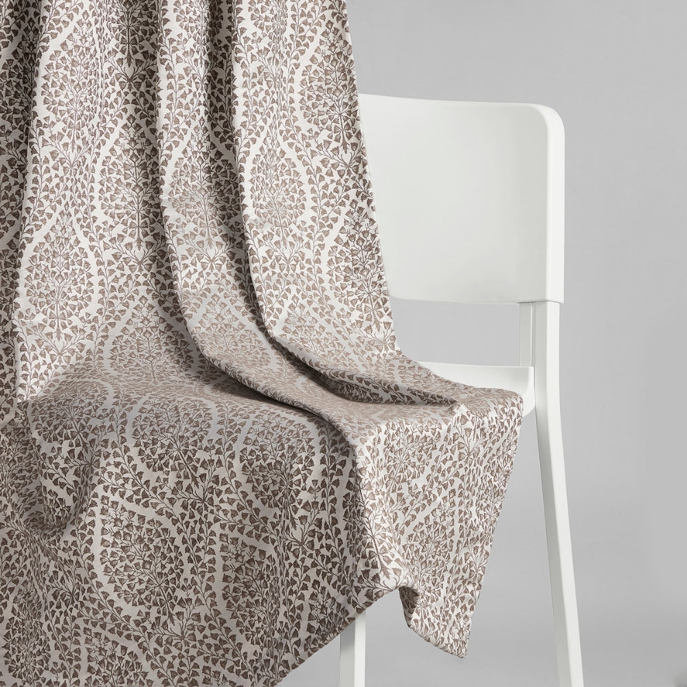 Poly Cotton Jacquard  Door Curtain Woodland Trail, Cadbury