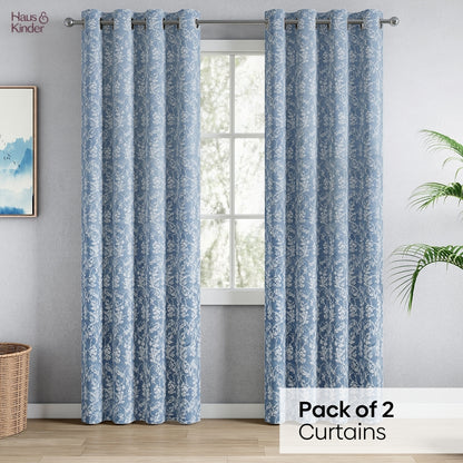 Polyester Jacquard  Curtains Evening Grace, Grey