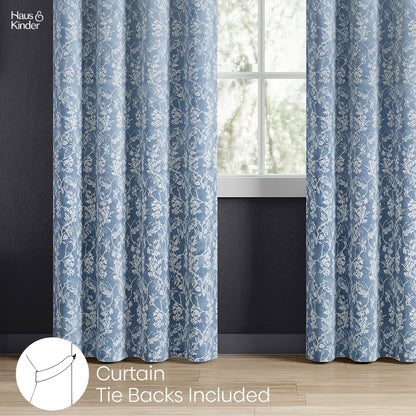 Polyester Jacquard  Curtains Evening Grace, Grey