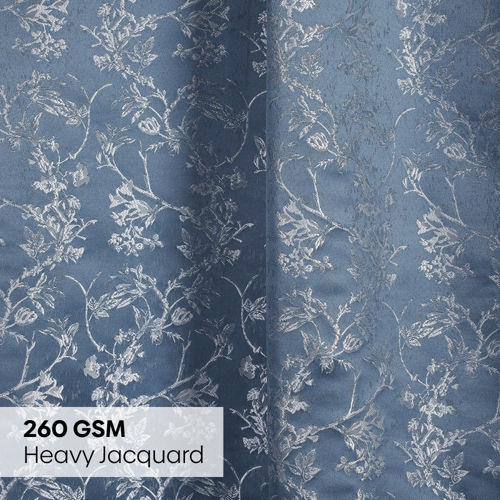 Polyester Jacquard  Curtains Evening Grace, Grey