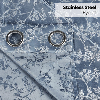 Polyester Jacquard  Curtains Evening Grace, Grey