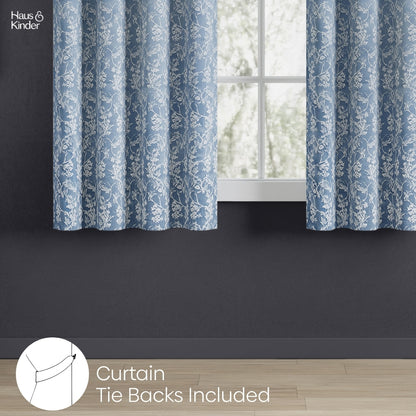 Polyester Jacquard  Curtains Evening Grace, Grey