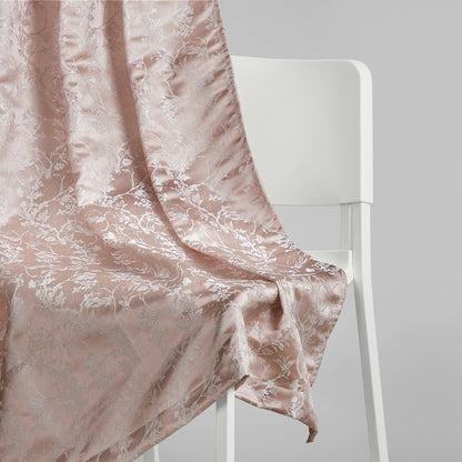 Polyester Jacquard   Curtains Rosewood Grace, Rose Gold