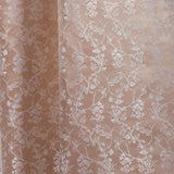 Polyester Jacquard   Curtains Rosewood Grace, Rose Gold