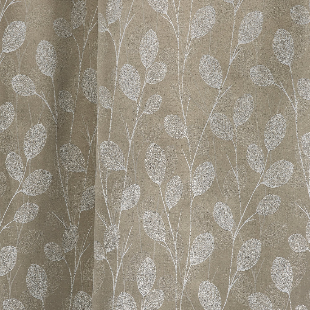 Polyester Jacquard  Curtains Lunar Leaf, Stone