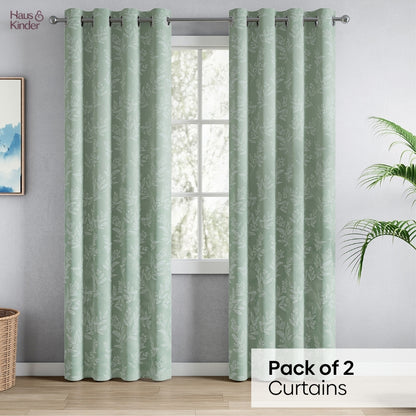 Polyester Jacquard  Curtains Mint Grove, Mint
