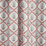 Poly Cotton Digital Printed Curtain Heritage Medallion, Multi