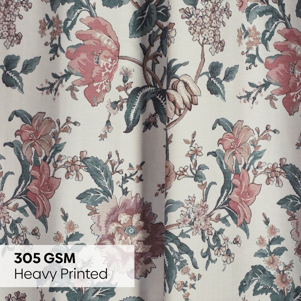 Poly Cotton Digital Printed Curtain Canyon Bloom, Multi