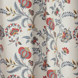 Poly Cotton Digital Printed Curtain Saffron Garden, Multi