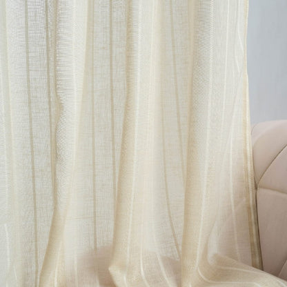 Linear Grace Curtain Set, Butter