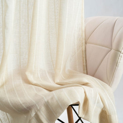 Linear Grace Curtain Set, Butter