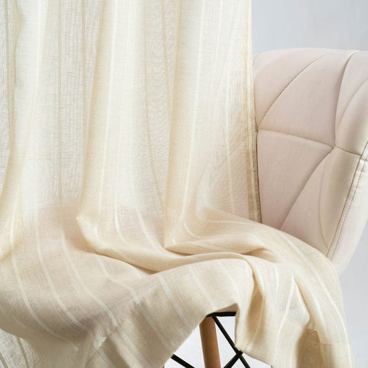 Linear Grace Curtain Set, Butter