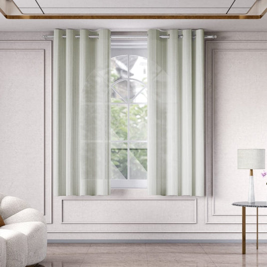 Linear Grace Curtain Set, Mist