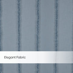 Decorative Sheer Feather Fringe Pack Of 1 Curtain, Blue - Decorative Sheer | haus & kinder