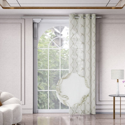 Serene Tendrils  Curtain Set, Mist
