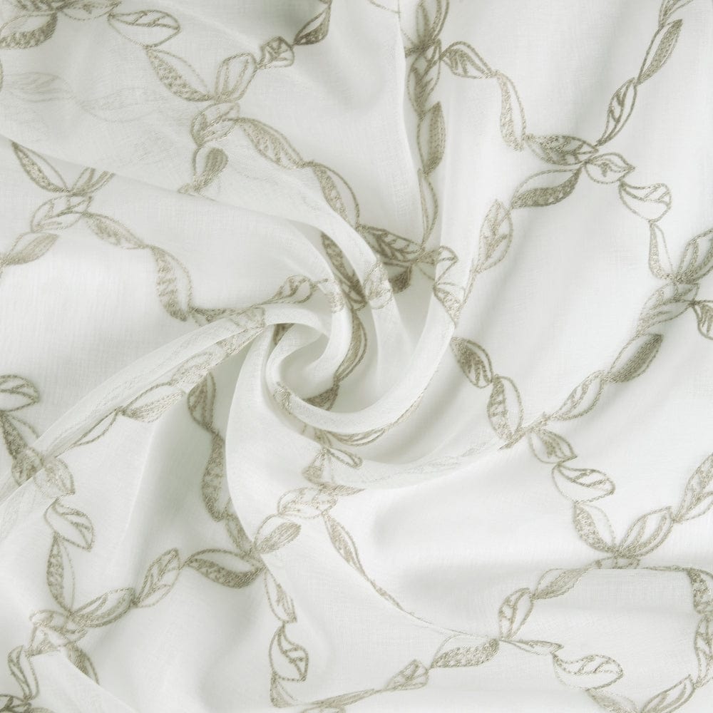 Serene Tendrils  Curtain Set, Mist