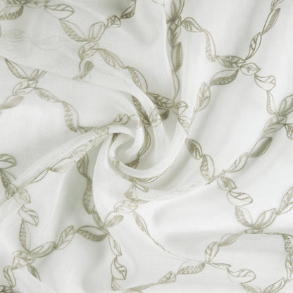 Serene Tendrils  Curtain Set, Mist