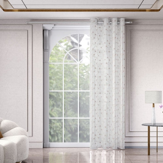 Dewdrop Vine Curtain Set, Mist