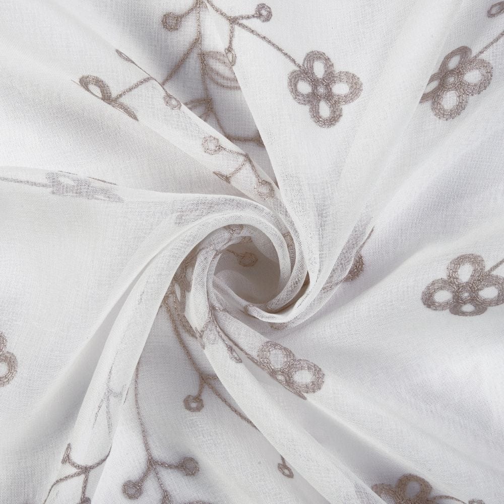 Dewdrop Vine Curtain Set, Mist