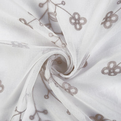 Dewdrop Vine Curtain Set, Mist