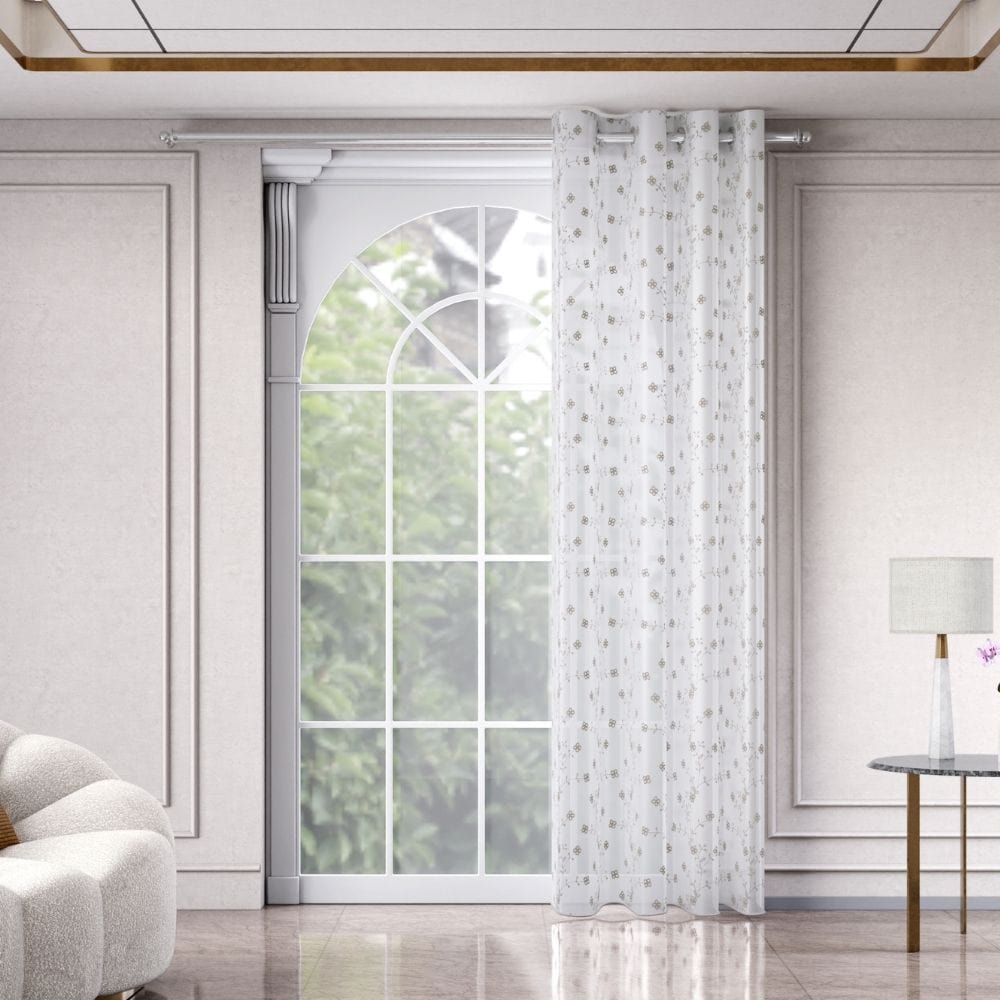 Dewdrop Vine Curtain, Blush