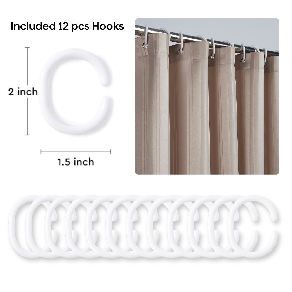 Shower Curtain CalmSpace Pack Of 1, Beige - Shower Curtains | haus & kinder