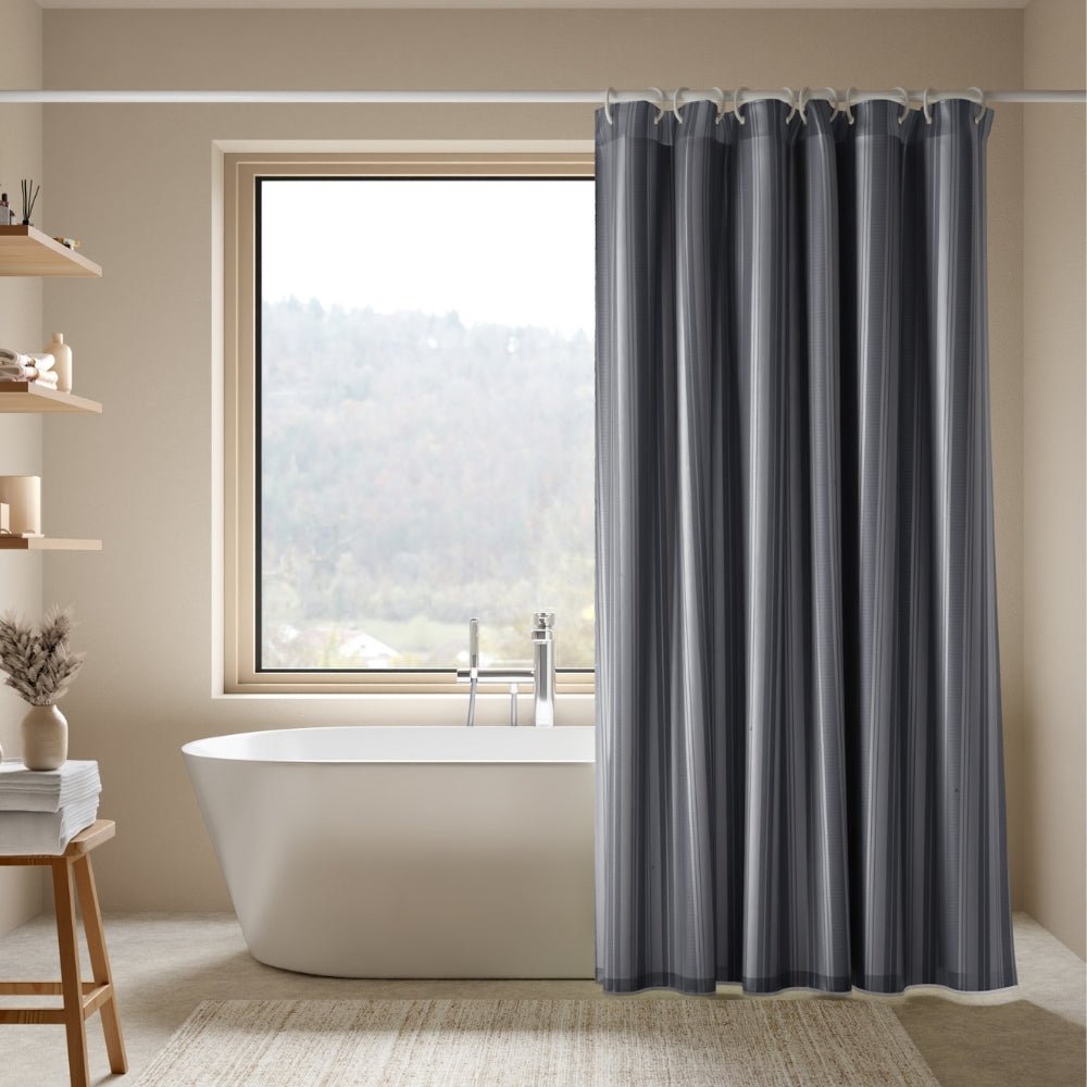 Shower Curtain CalmSpace Pack Of 1, Grey - Shower Curtains | haus & kinder