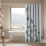 Shower Printed Curtain Botanical Harmony Pack Of 1, Green - Shower Curtains | haus & kinder