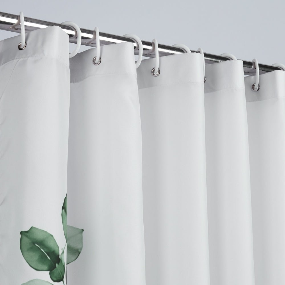 Shower Printed Curtain Botanical Harmony Pack Of 1, Green - Shower Curtains | haus & kinder